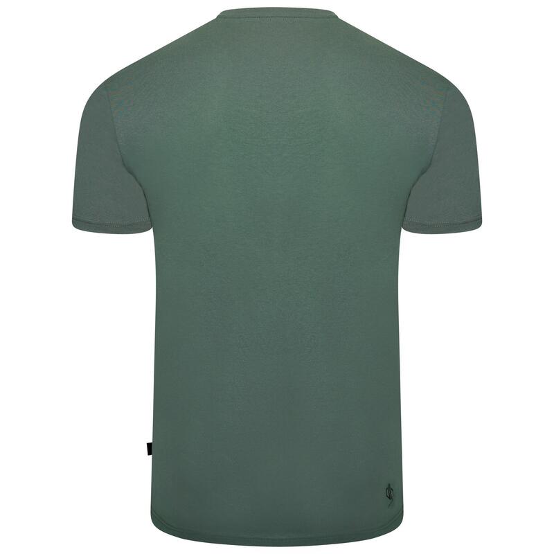 T-Shirt Retângulo Dispersed Homem Verde Samambaia