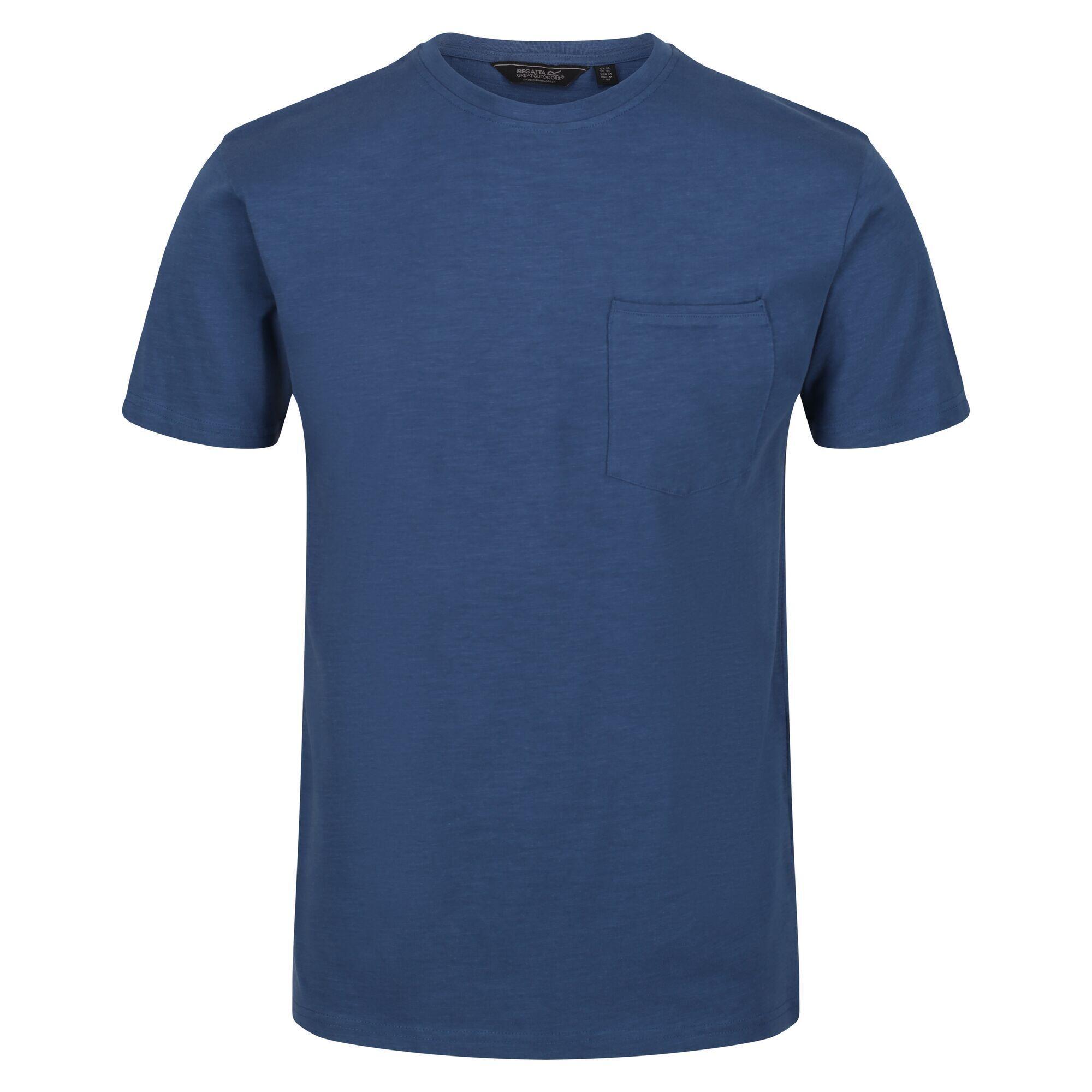 Mens Caelum Slub TShirt (Dark Denim) 1/5