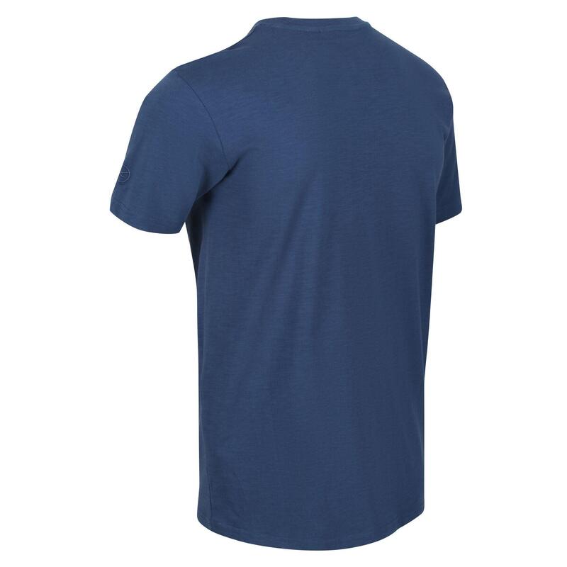 Camiseta Caelum de Slub para Hombre Denim Oscuro