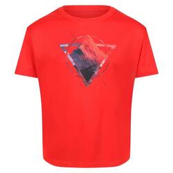 Camiseta Alvarado VI Montaña para Niños/Niñas Rojo Fuego