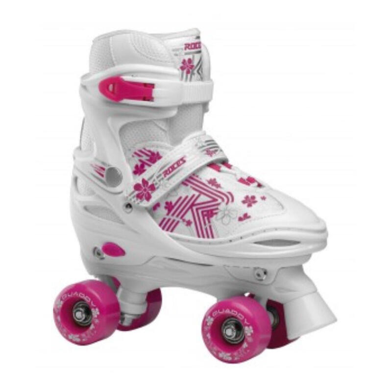 Roces quaddy 3.0 patins à roulettes blanc/rose 38-41