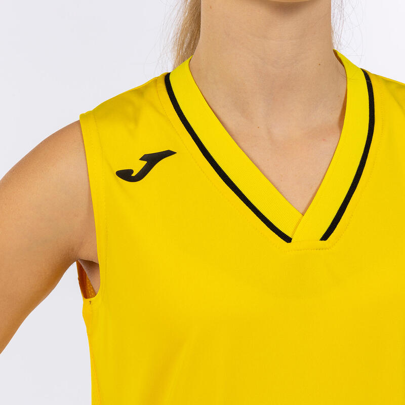 Conjunto basquetebol Menina Joma Atlanta amarelo preto