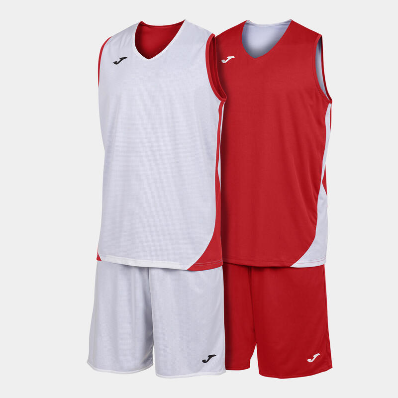 Conjunto basquetebol Criança Joma Kansas vermelho branco