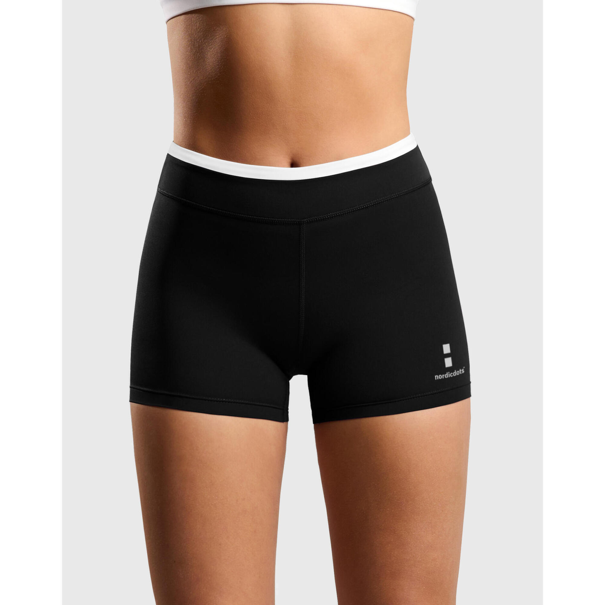 NORDICDOTS Tight Corti 2.0 Donna Neri