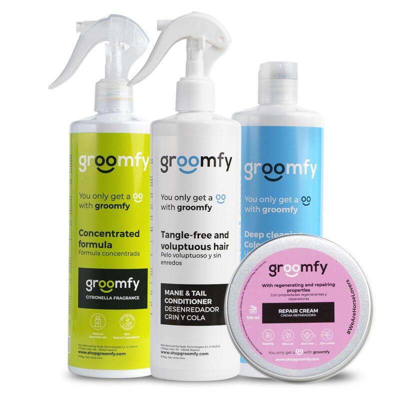 Pack para Cuidado de la Piel de caballos Groomfy