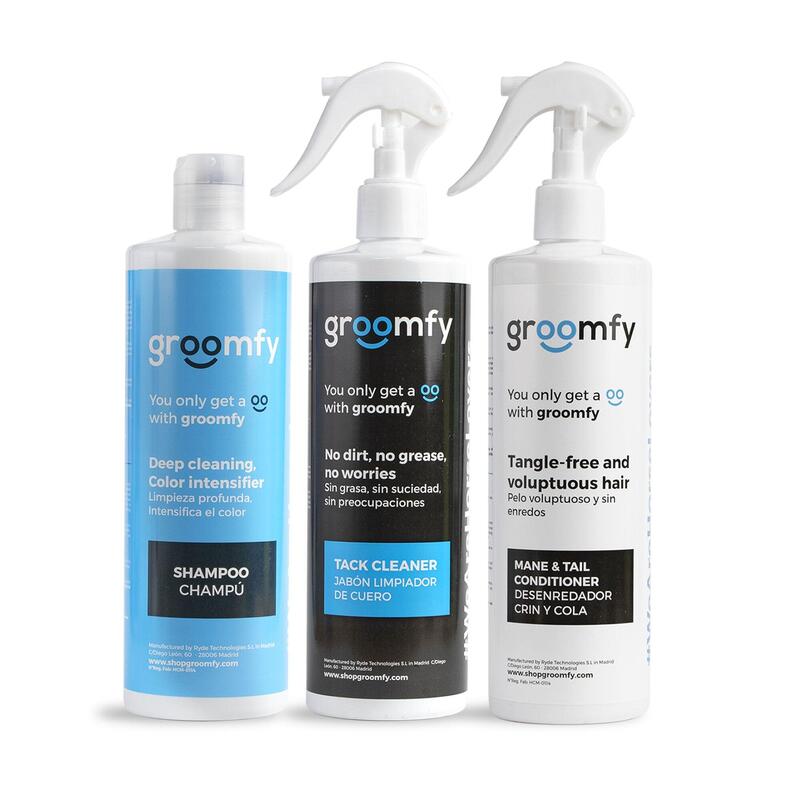 Pack productos básicos de limpieza de caballos Groomfy
