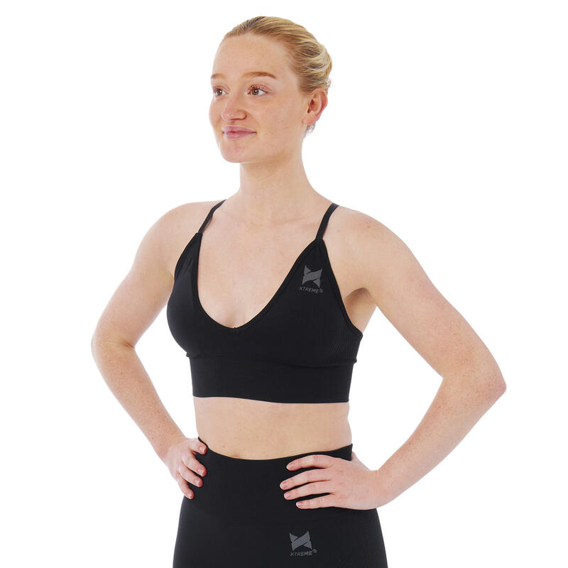 Xtreme Sportswear Sujetador Deportivo para Mujer en Negro