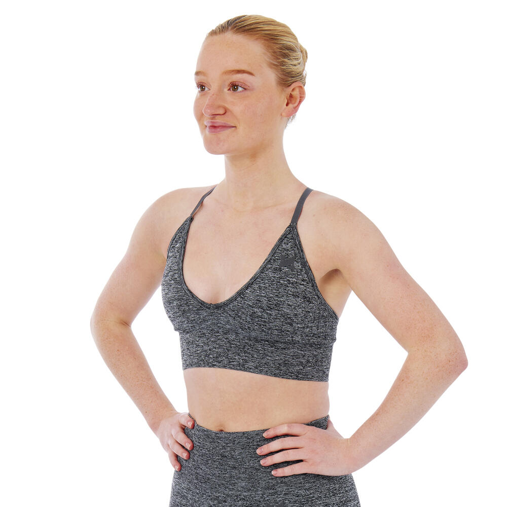 Xtreme Sockswear   - Xtreme Sportswear Soutien-gorge De Sport Femme Anthracite Melange - Brassière - Gris|marron - 40 M - Decathlon