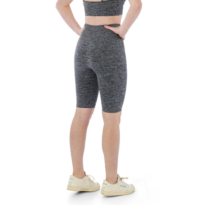 Xtreme Sportswear Kurzen Sportleggings Damen Short Anthrazit Melange