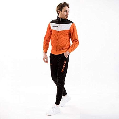 Survêtement Full Zip Homme - Givova orange noir