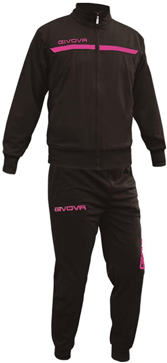 TUTA complete uomo givova nero/fuxia 2/4