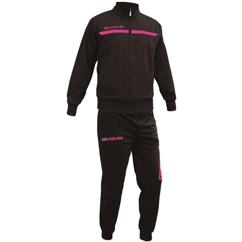 Survêtement Full Zip Homme - Givova noir, rose