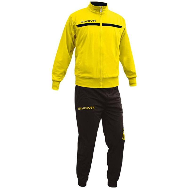 Survêtement Full Zip Homme - Givova jaune noir