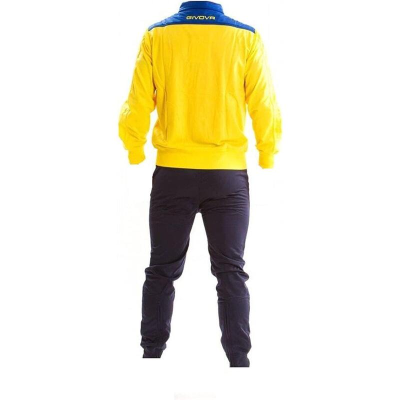 Survêtement Full Zip Homme - Givova jaune bleu