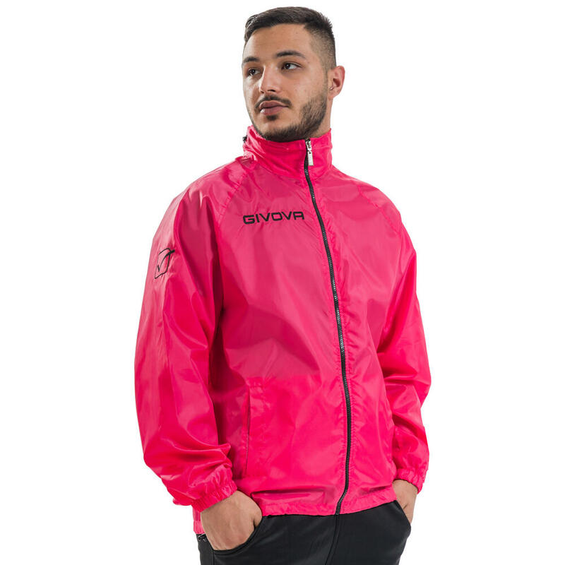 Veste de pluie imperméable Mixte - Givova - Rose néon