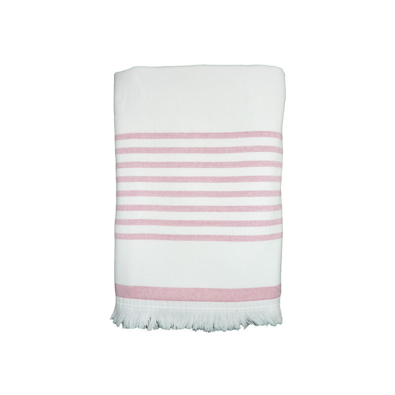 Asaga Framboos badstof gevoerde handdoek 90x160 400g/m²