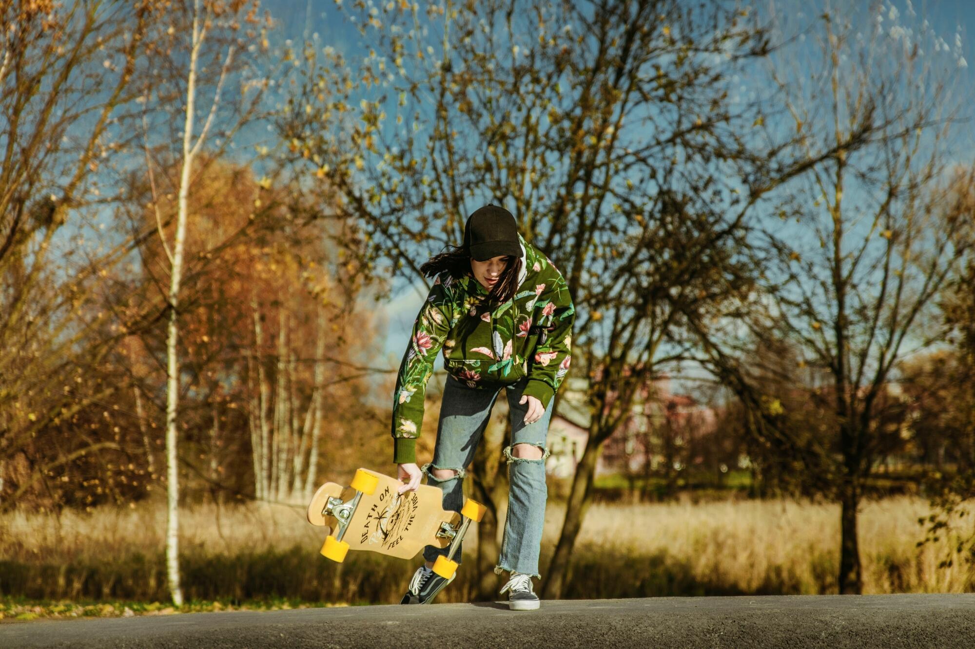 Deskorolka longboard Spokey Longbay 5/7