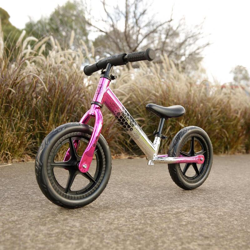 Evade 12" Balance Bike - Rowerek biegowy - Różowa/Czarny/Srebrny