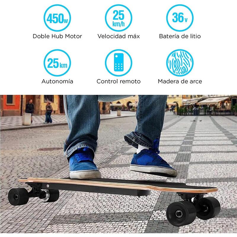 Longboard eléctrico Ksix H2B-02 Pro