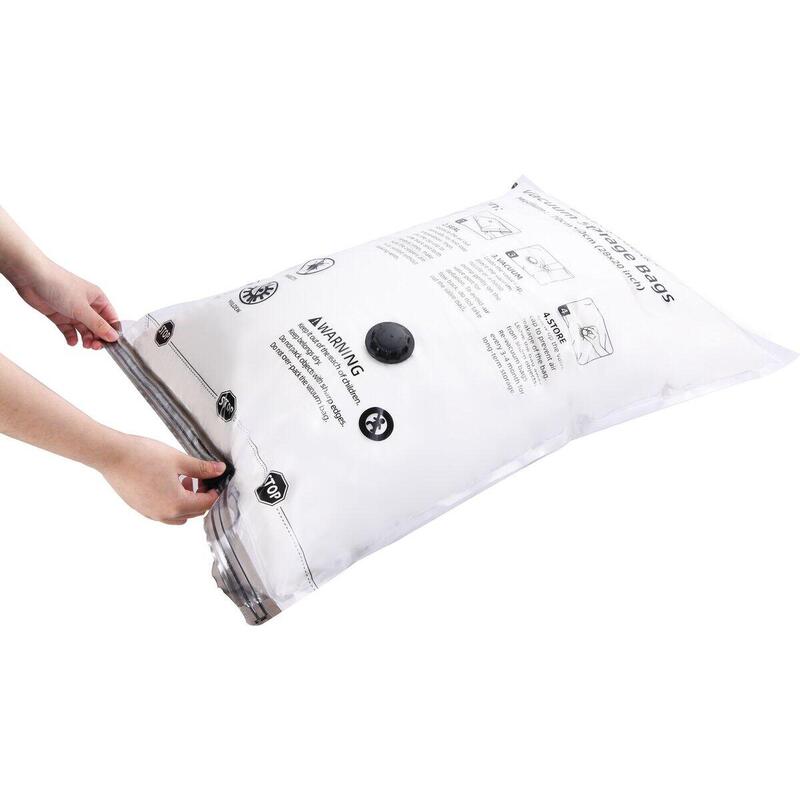 Flextail Vakuum-Aufbewahrungsbeutel für Kleidung - 70x50 cm - 4 Stück