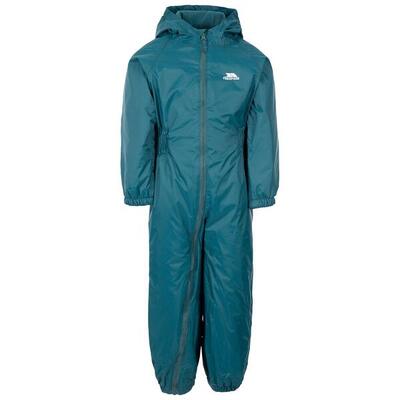Kids unisex dripdrop gewatteerd waterdicht regenpak (teal)