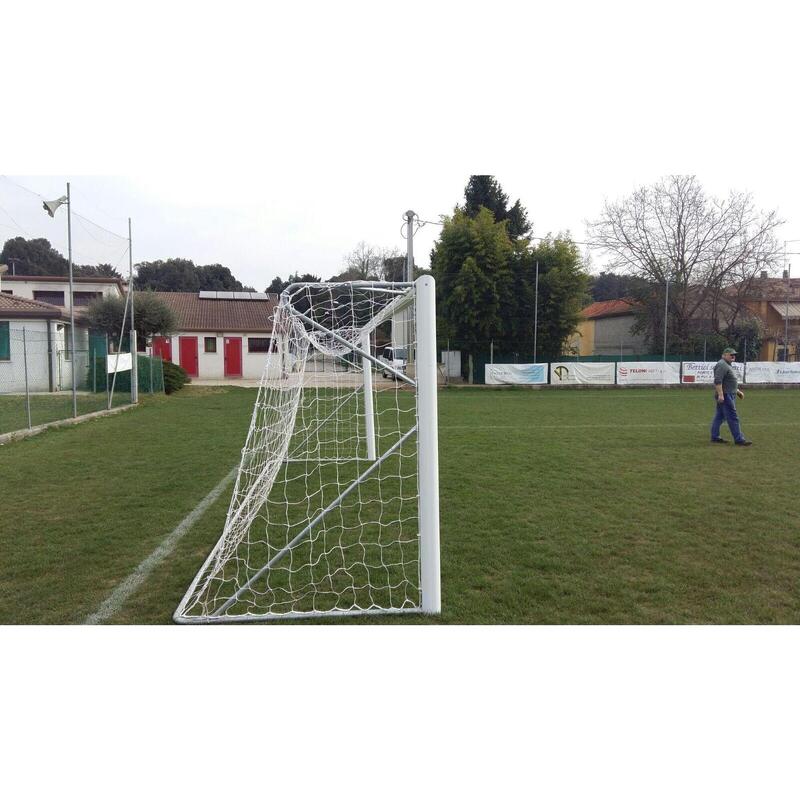 Portería de fútbol 7 transportable 6 x 2,1 m - Aluminio