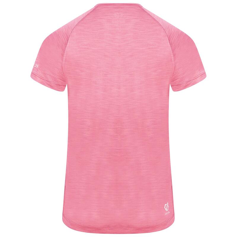 T-Shirt Leve Outdare III Mulher Rosa-Pálido Mesa