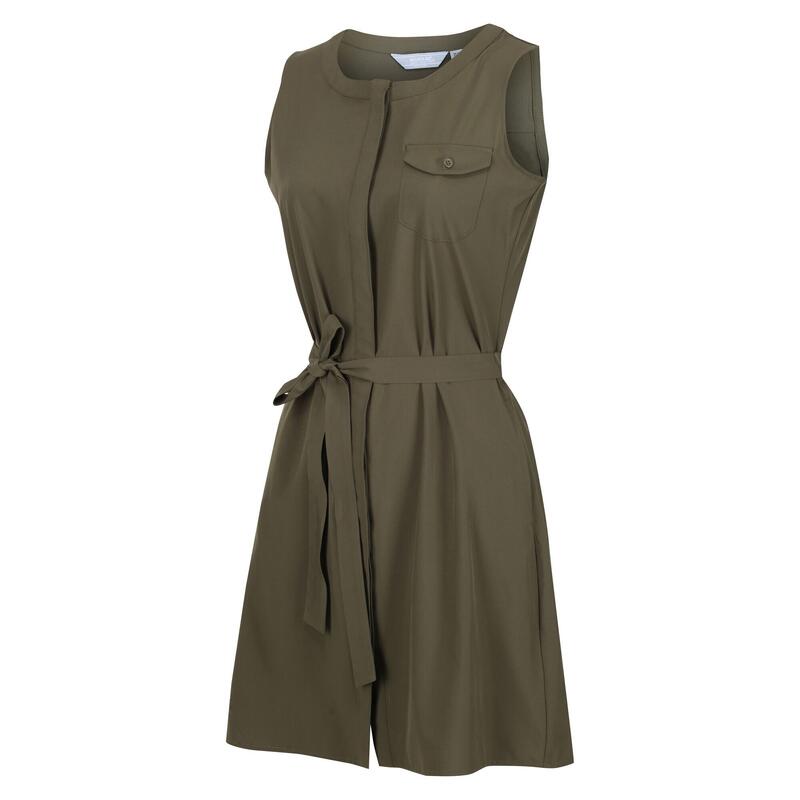 Robe chemisier HIGHTON Femme (Vert kaki sombre)