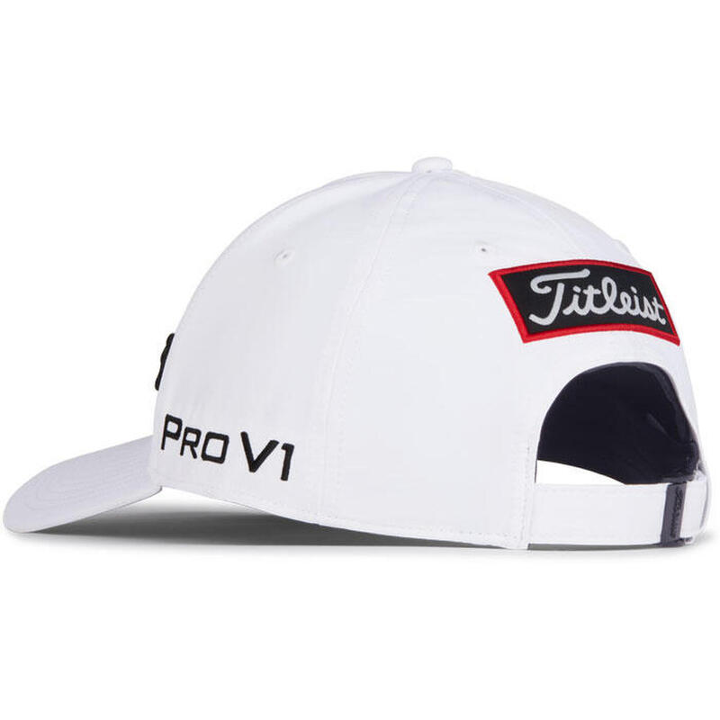 UNISEX TOUR PERFORMANCE LIGHTWEIGHT ADJUSTABLE CAP - WHITE/BLACK