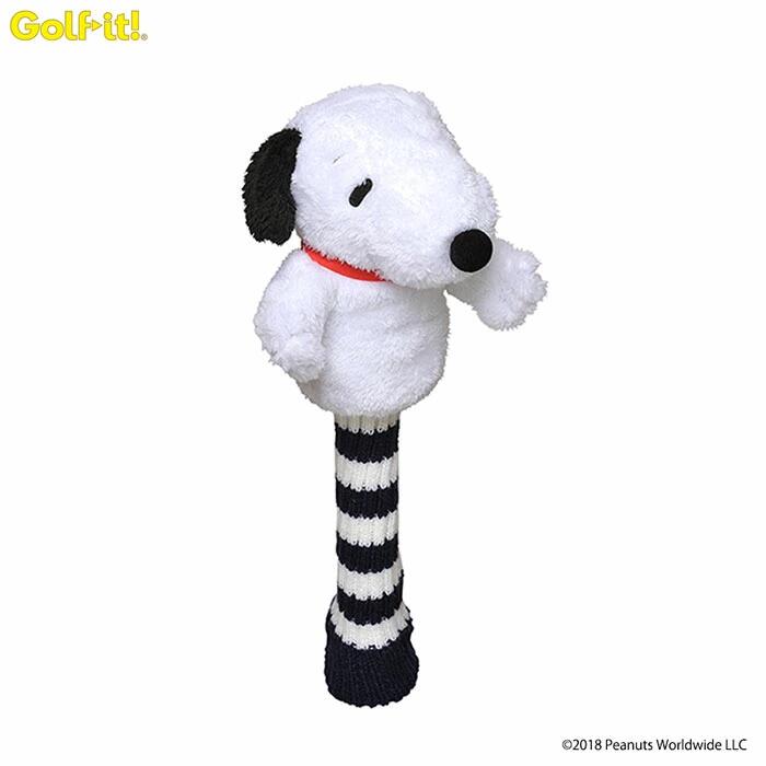 H-186 SNOOPY GOLF UTILTY WOOD HEAD COVER - WHITE