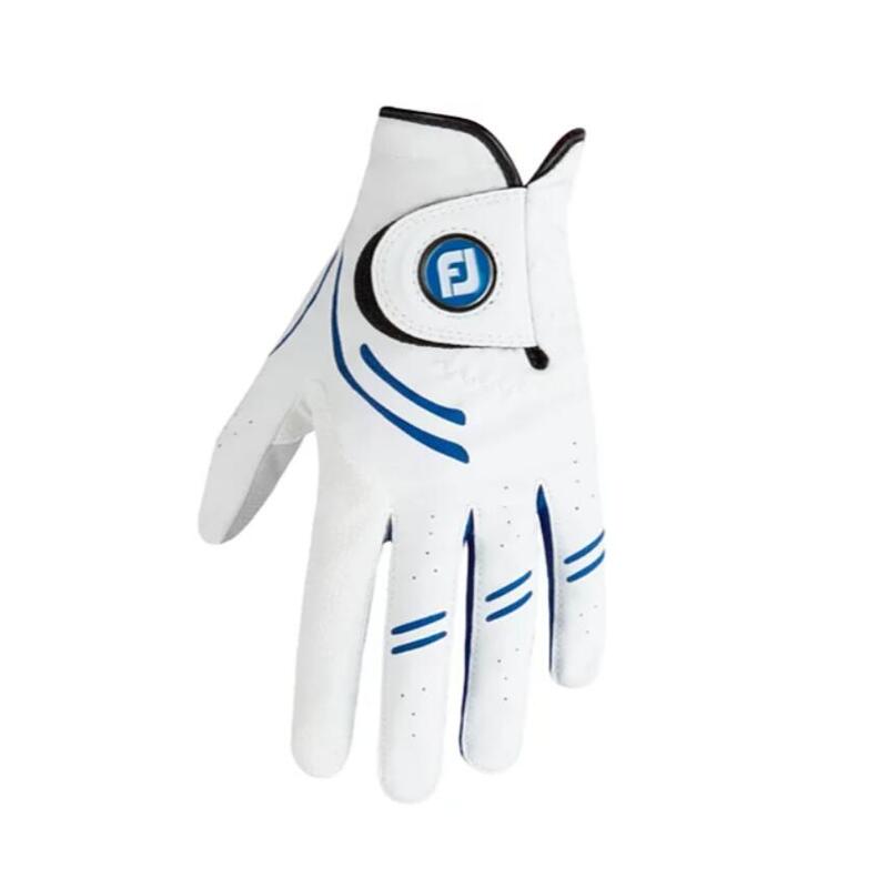 GTXtreme 男款卓越握力高爾夫手套(左手) - 白色/藍色