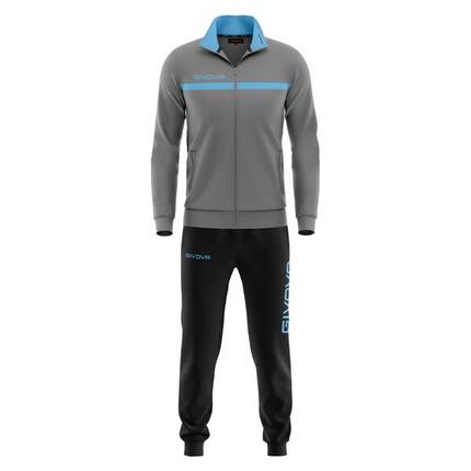 Survêtement Full Zip Homme - Givova gris, bleu