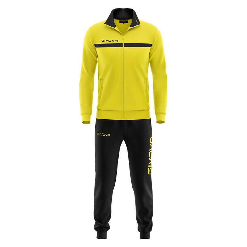 Survêtement Full Zip Homme - Givova jaune noir