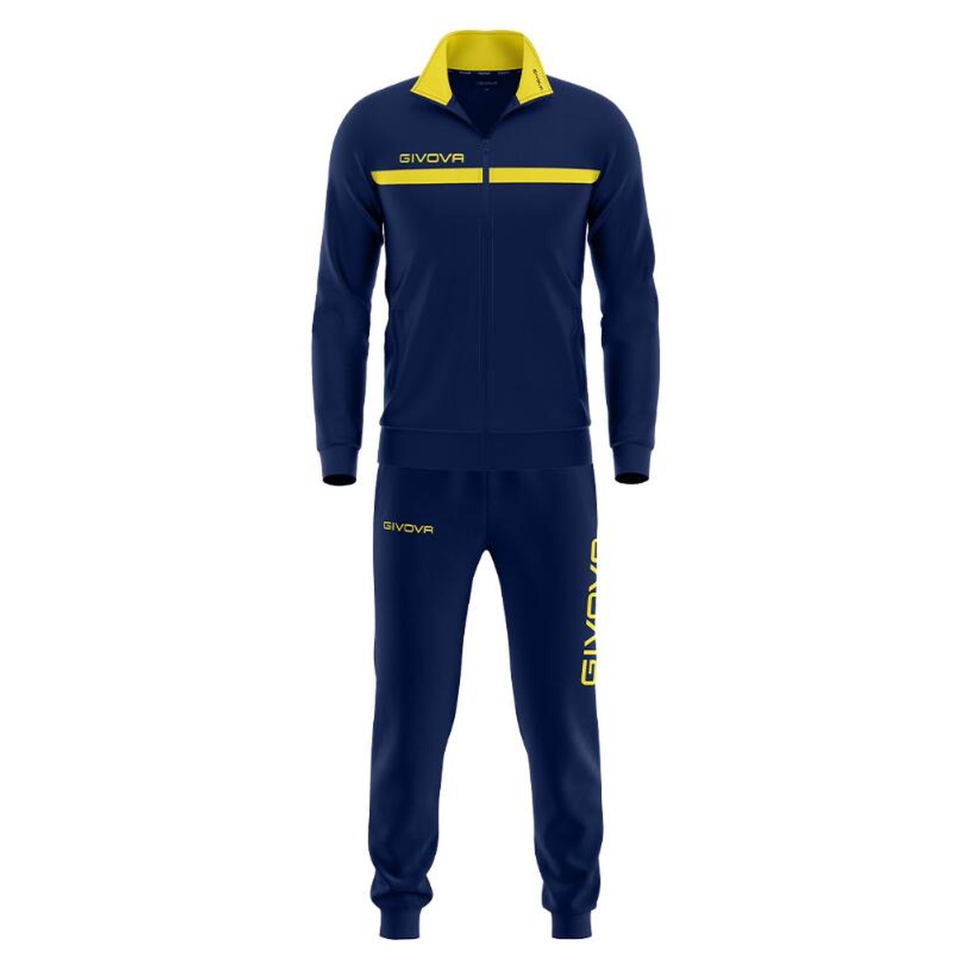 Survêtement Full Zip Homme Givova bleu et jaune GIVOVA Decathlon