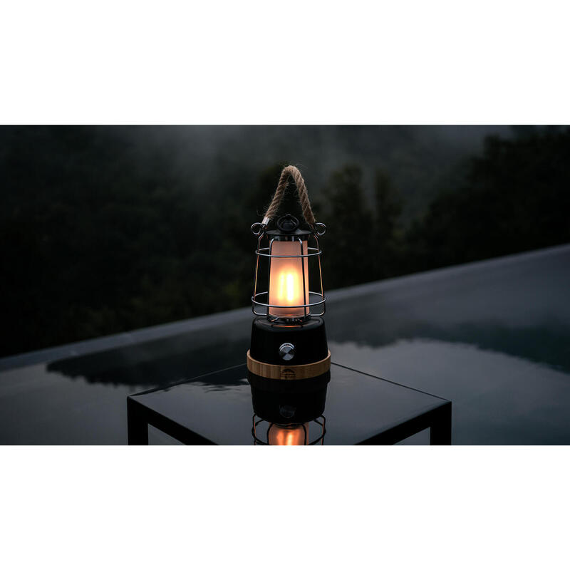 Lampe LED en corde de chanvre + PowerBank | 370 lm | Luminosité variable Camping