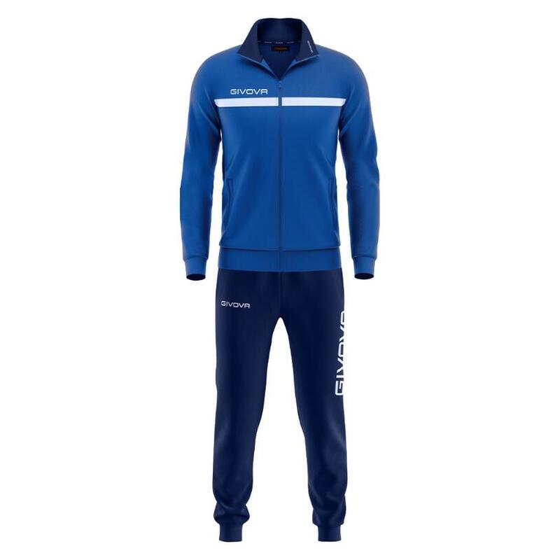 Trening Givova One Full Zip, Albastru/Bleumarin, 2XL