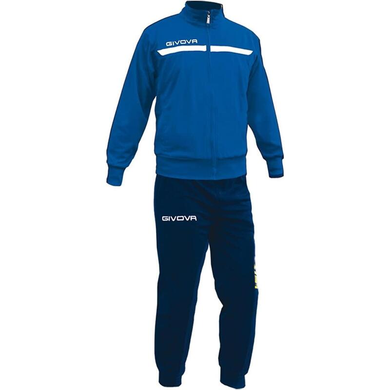 Trening Givova One Full Zip, Albastru/Bleumarin, 2XL