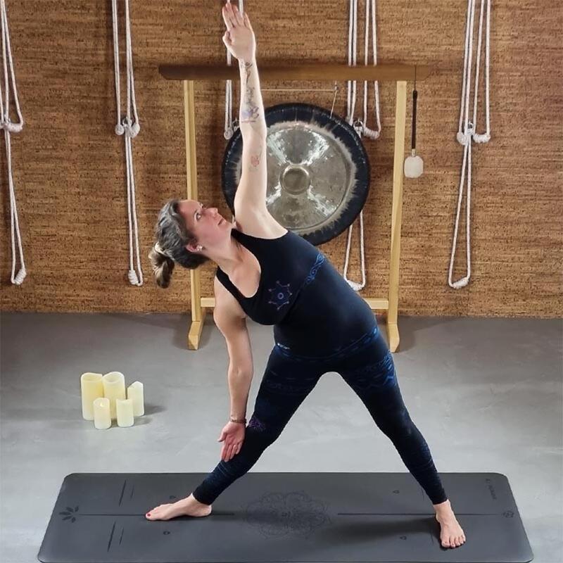 Top de yoga, sem costuras, 70 % algodão biológico, com soutien integrado Namasté