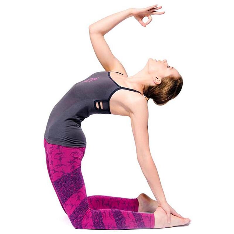 Naadloze yoga top Bamboe geïntegreerde ondersteuning, Moisture Wiking yoga shirt