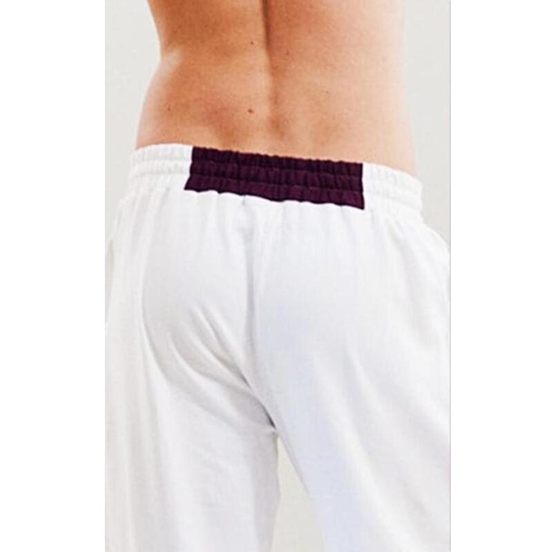 Yoga broek mannen Yogi comfort wit - Yoga kleding mannen, los en ultra zacht