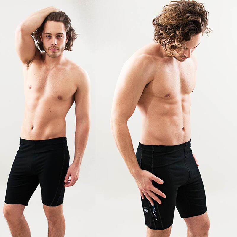 Yoga en Pilates Shorts voor heren 95% premium katoen- Yogi Zwart