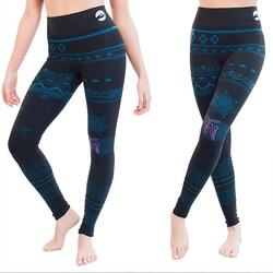 Yoga leggings naadloze hoge taille lange pijp 70% Bio katoen anti zweet - Om