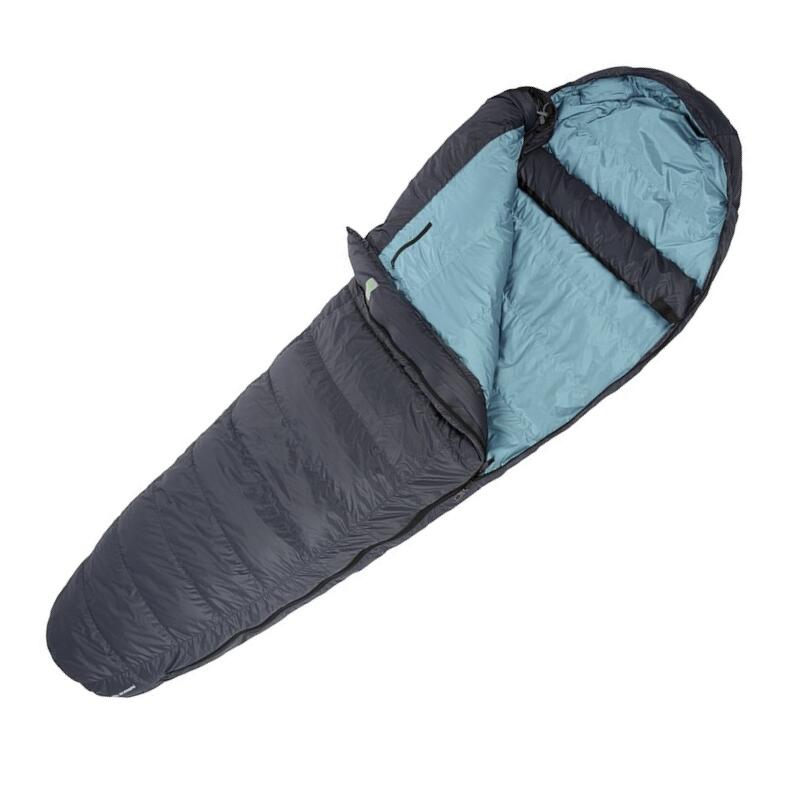 Mummyslaapzak Trekking Rimo III 600 - links 170 cm - Donker Blauw - volwassenen