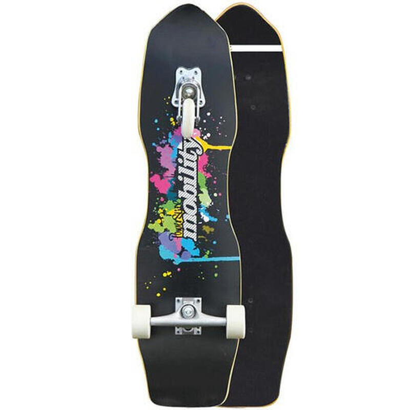 Powerslide skateboard Quakeboard24,4 x 82 cm Holz schwarz/weiß