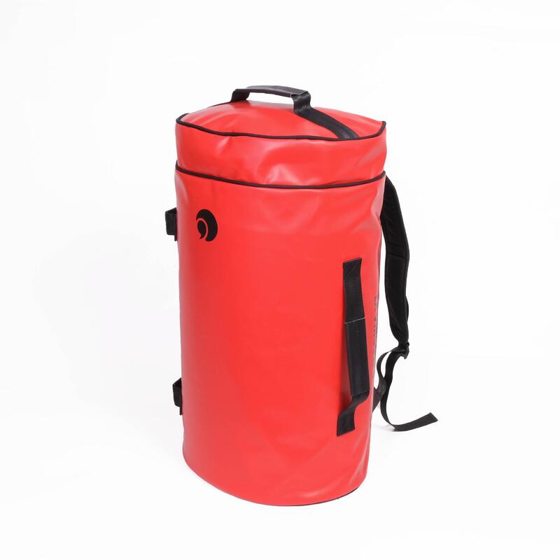 Bolsa de viaje reciclada - Hors-Bord - 50L Negro y Rojo