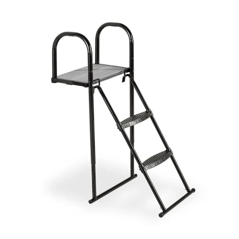 EXIT Trampoline platform met ladder voor framehoogte van 80-95cm