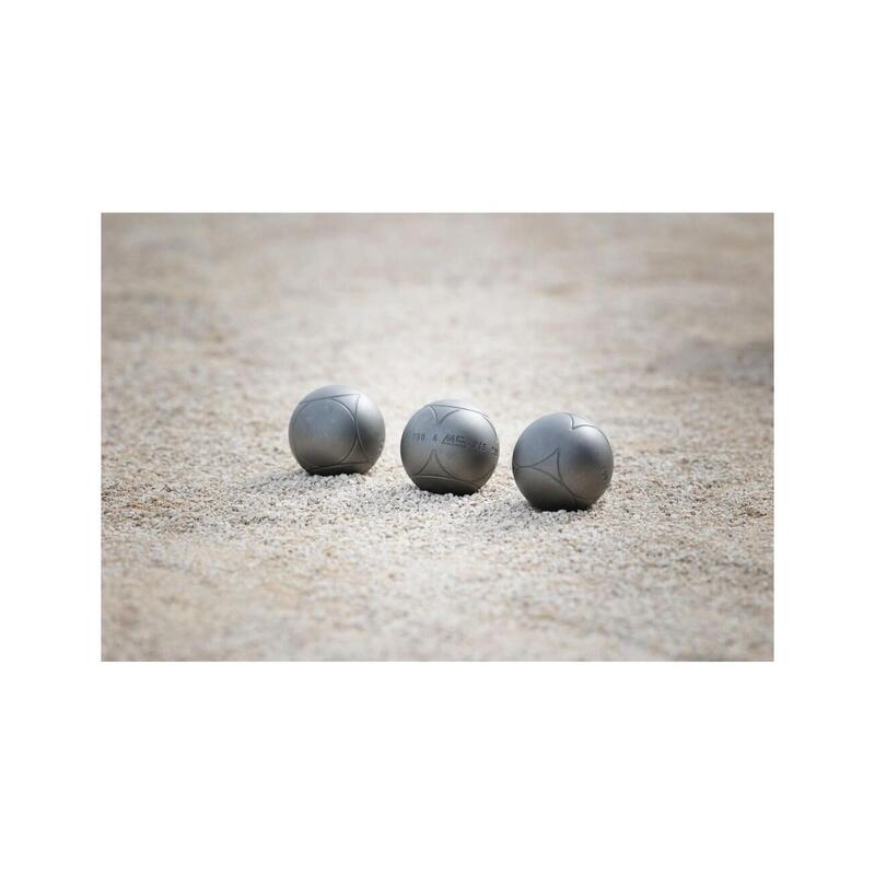 Boules de pétanque de compétition Anti Rebond - STRX Inox Striée