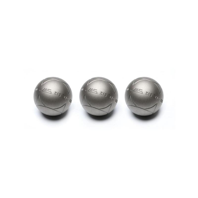 Petanque-Bälle für den Wettkampf Anti Rebound - STRX Inox Striée