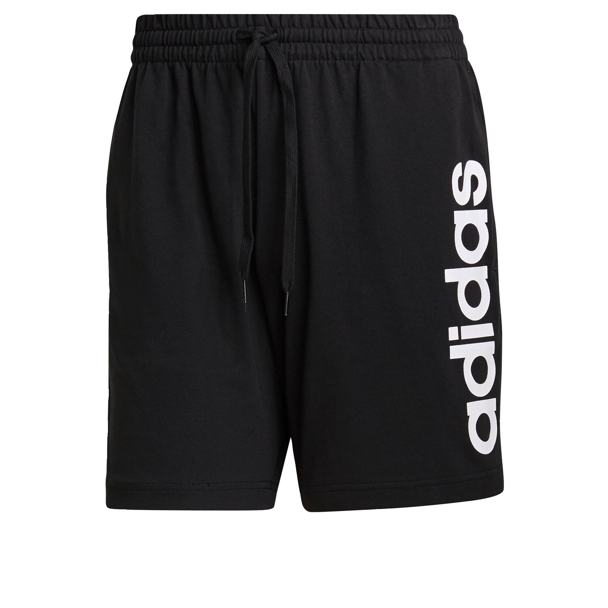Adidas - Short Aeroready Essentials Linear Logo - Short - Blanc|noir - S - Decathlon
