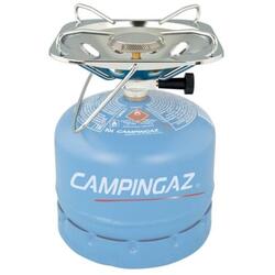 Réchaud à gaz de camping coupe-vent - Brûleurs pliable carré portable pour  l'extérieur pour le camping avec sac à dos et la randonnée - Blanc